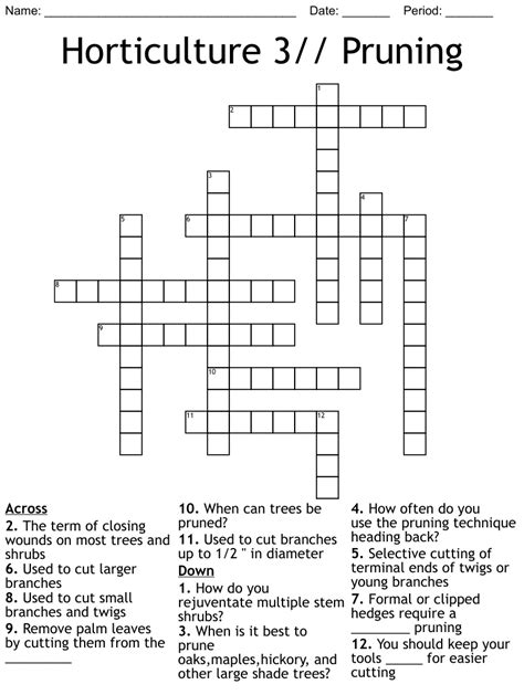 prune crossword